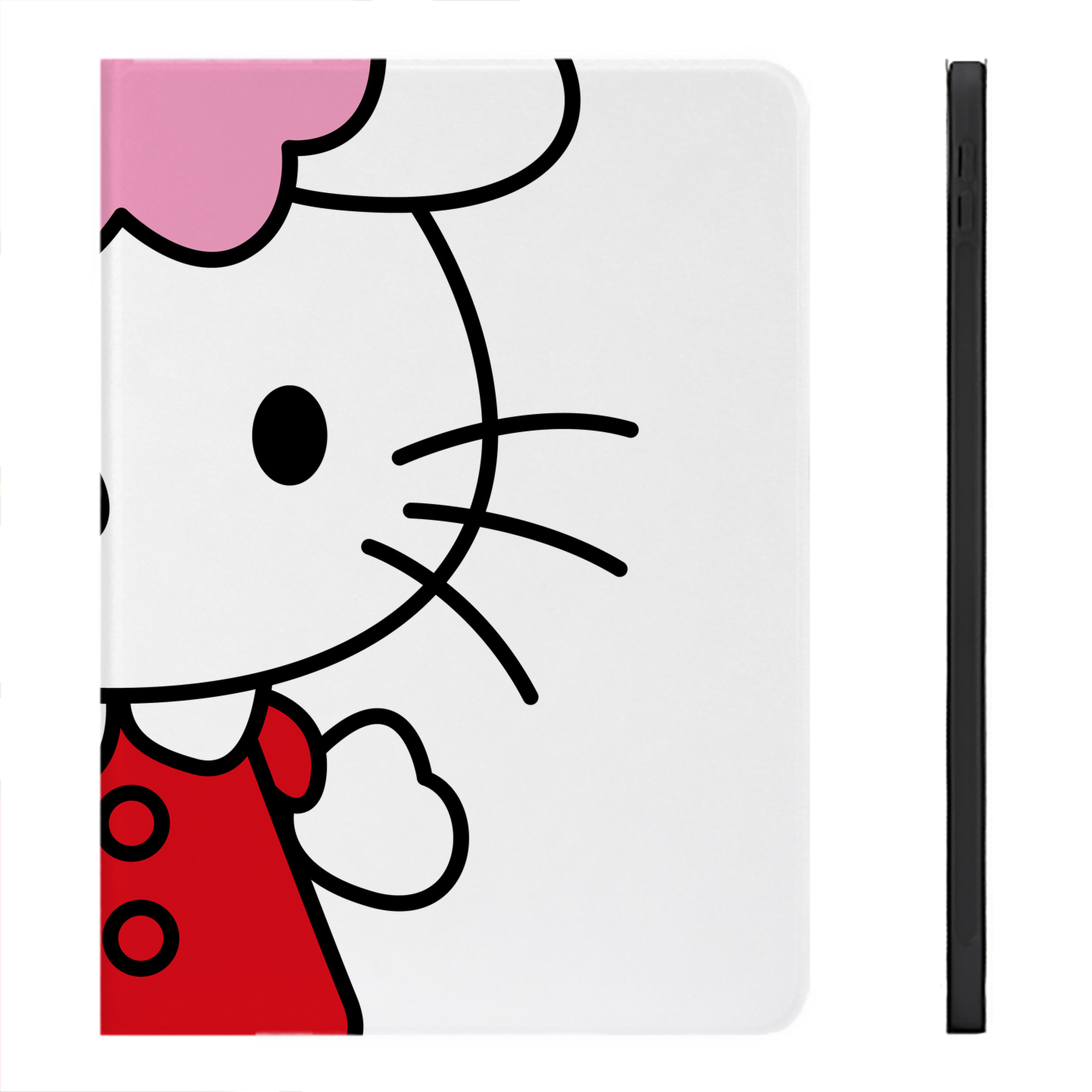 （画像用） Hello Kitty ハローキティ IPadケース ペンホルダー付き ブックスタイルデザイン